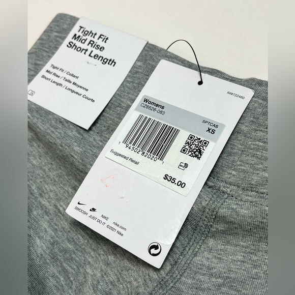 Nike Women's Sportswear Bike Shorts in Grey Size: XS - NWT - Picture 7 of 10